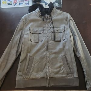 Charles and a Half, Faux Leather Jacket